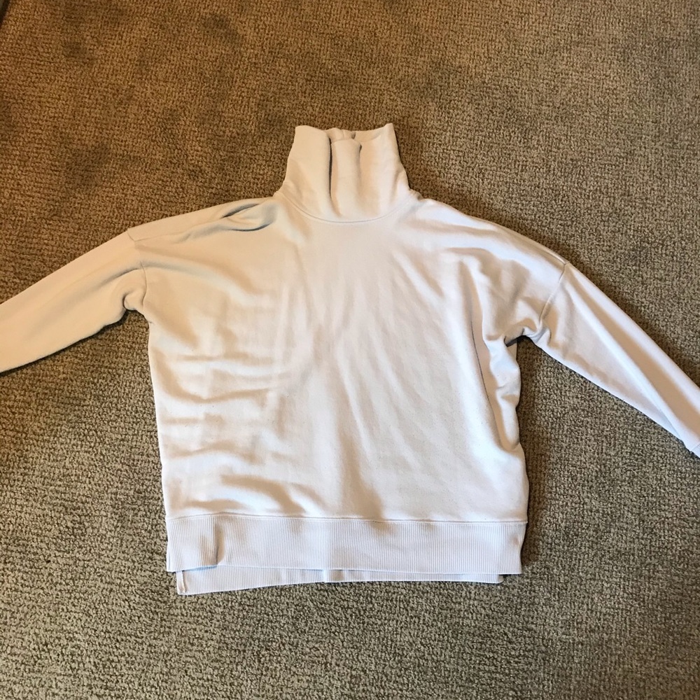 Light blue turtleneck sweater